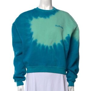 Madhappy blue and green tie dye crewneck